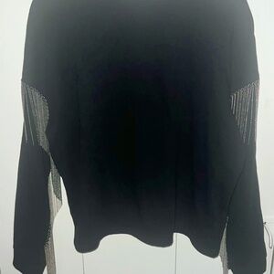 H&M Sweatshirt with Ball Chains, NWOT, size M